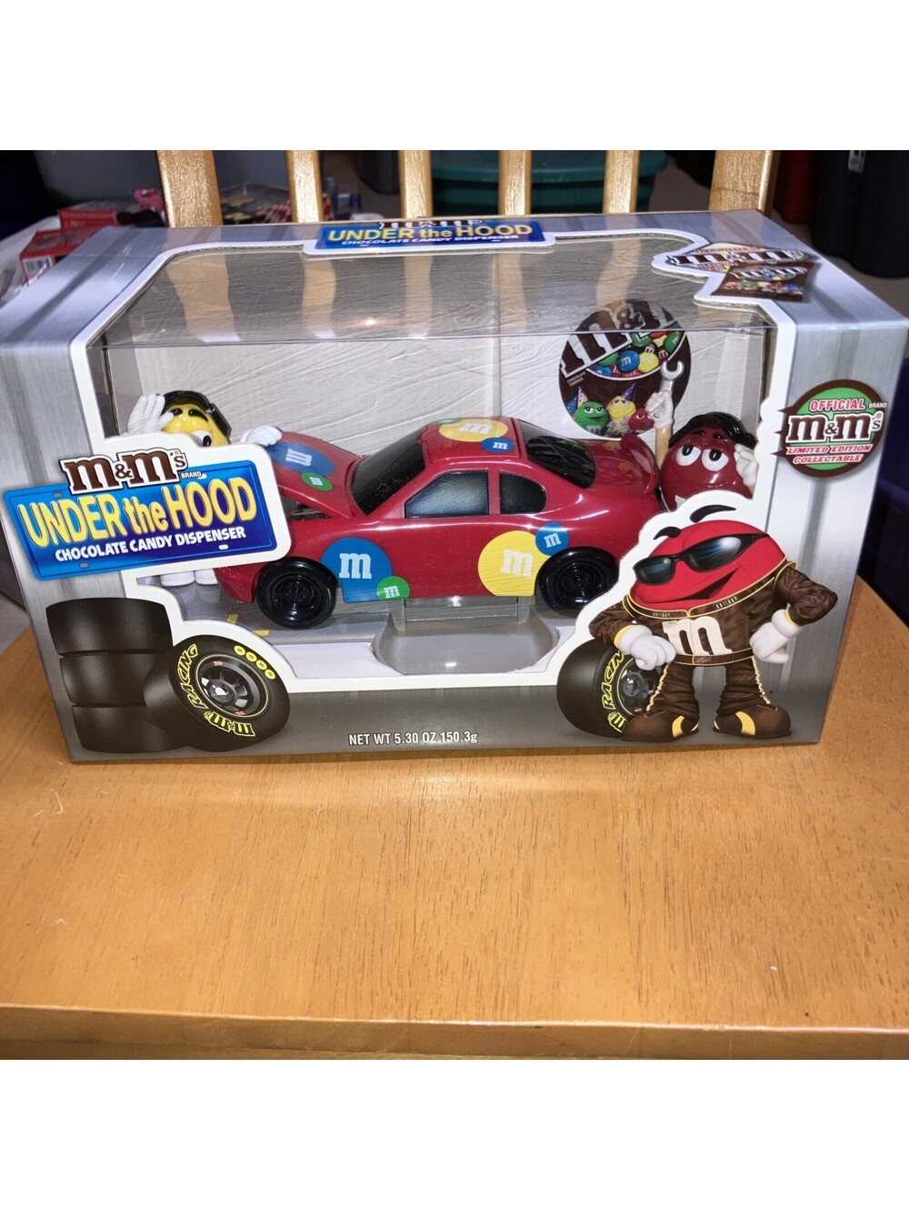 M&M's Vintage 00’ Under The Hood RARE COLOR (RED) Racing Car Candy Dispenser NEW